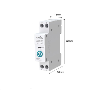 Wifi spínač na DIN lištu 63A jednomodulový pro Smart Life a Tuya